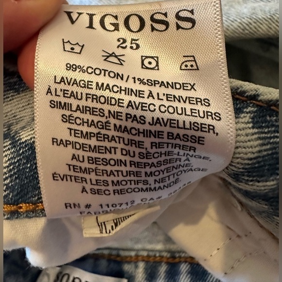 VIGOSS Stevie Straight Crop‎ Jeans  Size 25 - Picture 7 of 9